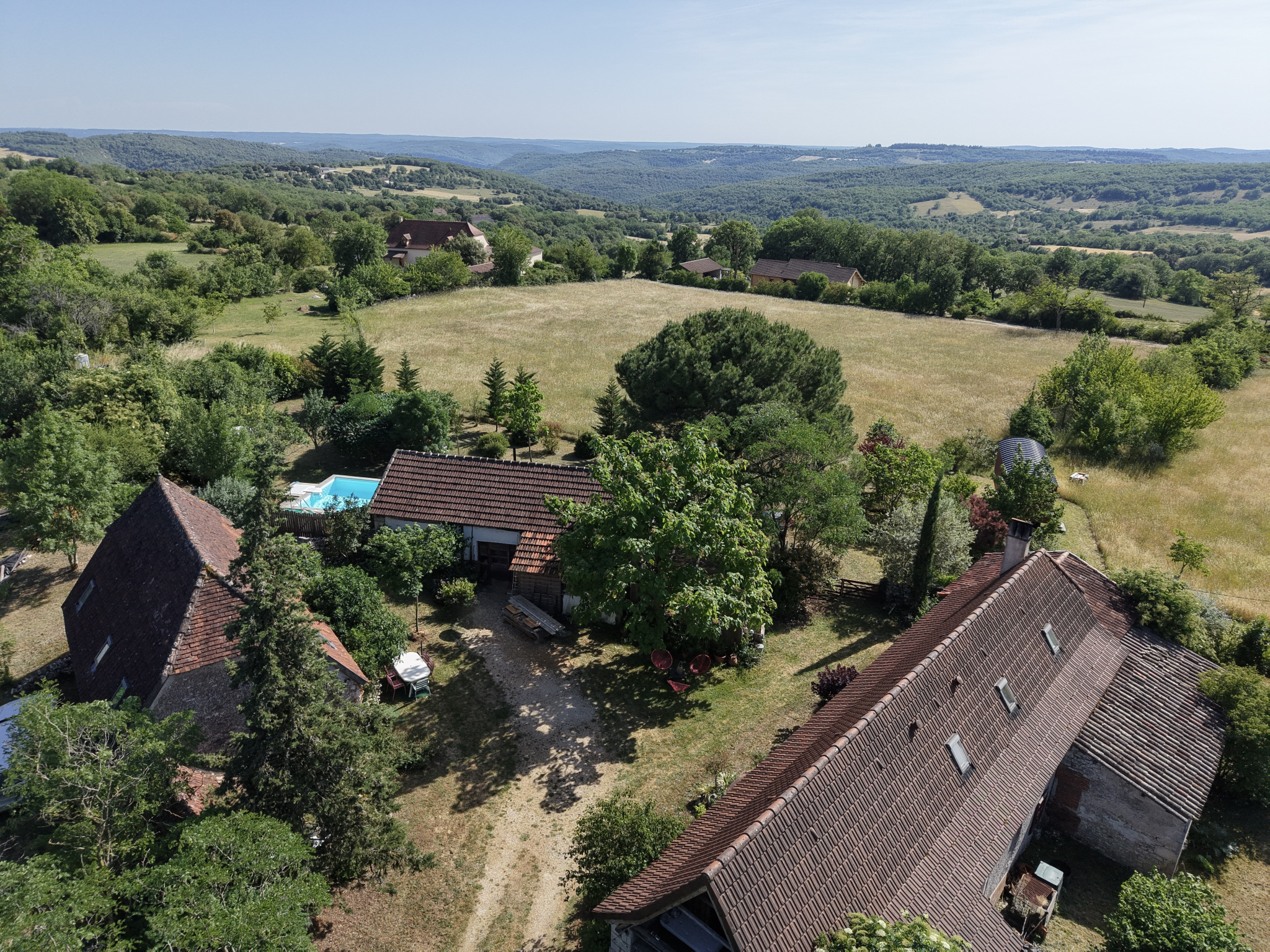 Ensemble immobilier de charme avec deux habitations et parc